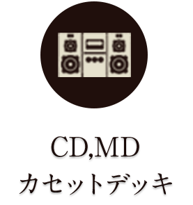 CD,MDカセットデッキ