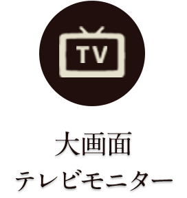 大画面テレビモニター