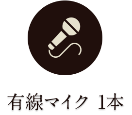 有線マイク1本